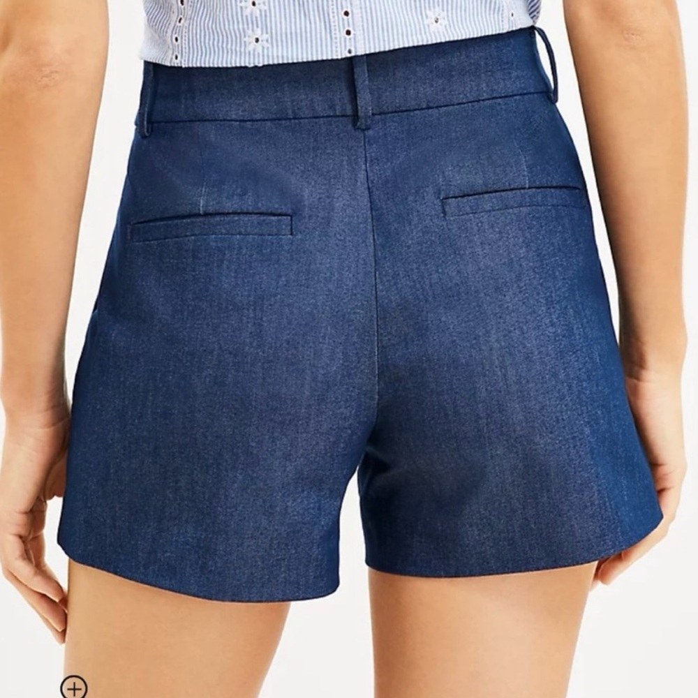 ANN TAYLOR LOFT Riviera Refined Denim 4” Short in Ocean Blue Wash — 4 - Picture 2 of 9